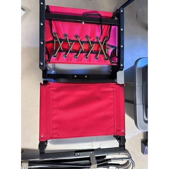 The Stadium Chair Company Heavy Duty Game Changer Foldable Stadium Seat Red OS - Picture 5 of 6